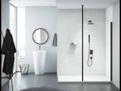 Merlyn Black Sliding Shower Door 1700mm With MStone Tray - BLKBFSL1700H -IDEAL STANDARD Shop 0f3701b7e4a62b9d3740a62a587516dbb5dd44bb25ed0ebcdce277d9d2a40540 2