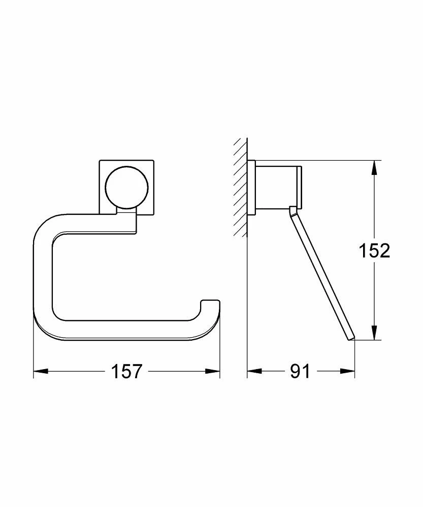 Grohe Allure Toilet Roll Holder 40279 2 Grohe Allure Toilet Roll Holder 40279 - Image 2