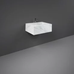 RAK Ceramics Precious 600mm Wall Mounted Counter Wash Basin With 0th In Carrara - PRECT06347100A0