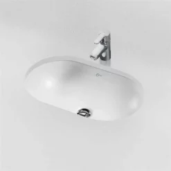 Ideal Standard Concept Oval 550mm Under Countertop Basin With Overflow - White - E502001