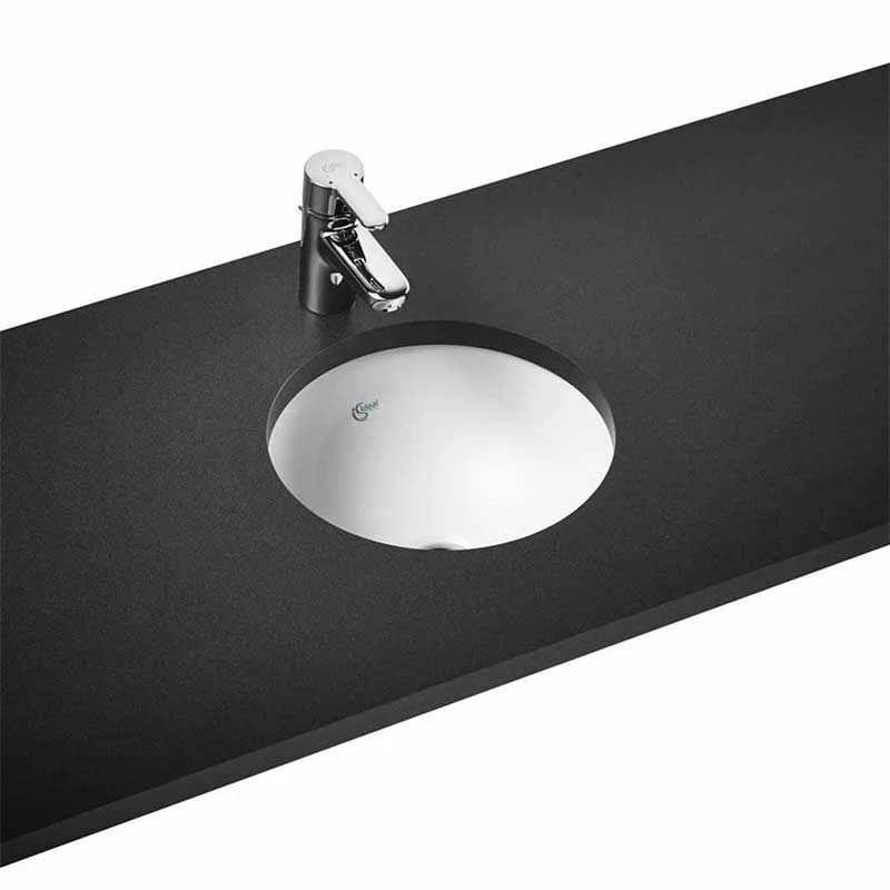 Ideal Standard Concept Sphere 380mm Under Countertop Basin With Overflow - White - E502401 1 Ideal Standard Concept Sphere 380mm Under Countertop Basin With Overflow - White - E502401