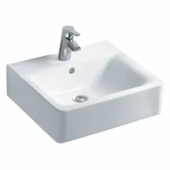 Ideal Standard Concept Cube 600mm Pedestal Basin 1 Tap Hole With Overflow - White - E794301