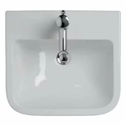 Ideal Standard Concept 500mm Semi-Countertop Basin 1 Tap Hole With Overflow - White - E310201