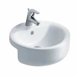 Ideal Standard Concept Sphere 450mm Semi-Countertop Basin 1 Tap Hole With Overflow - White - E797901