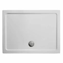 Ideal Standard SIMPLICITY Rectangular Low Profile Shower Tray And Waste Flat Top 900x800mm - White - L509101