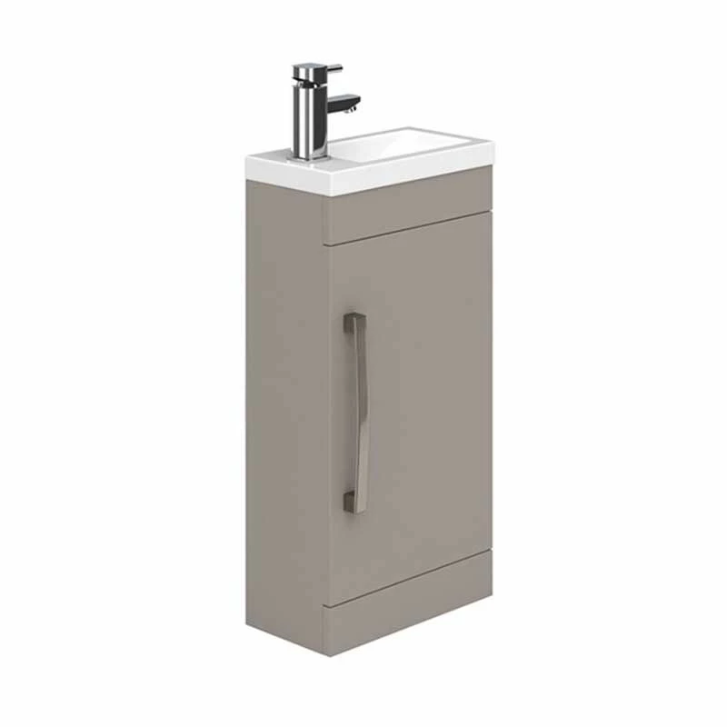 Essential NEVADA Floor Standing Washbasin Unit + Basin 1 Door 400mm Wide - Cashmere - EFP306CA 1 Essential NEVADA Floor Standing Washbasin Unit + Basin 1 Door 400mm Wide - Cashmere - EFP306CA