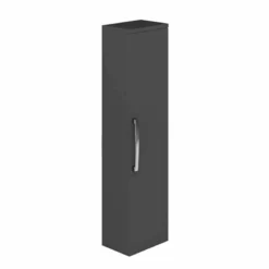 Essential NEVADA Wall Hung Column Unit 1 Door 350mm Wide Grey - EF307GR