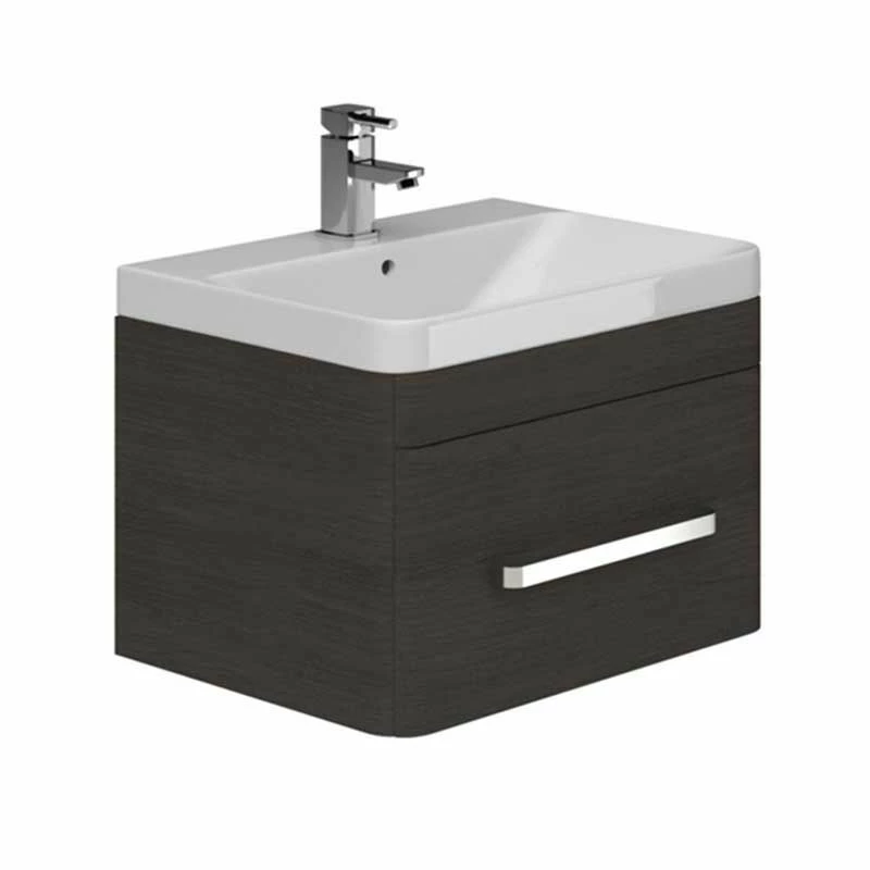 Essential VERMONT 800mm Wall Hung 1 Drawer Unit + Basin - Dark Grey - EFP403DG 1 Essential VERMONT 800mm Wall Hung 1 Drawer Unit + Basin - Dark Grey - EFP403DG