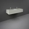 RAK Ceramics Precious 1200mm Wall Mounted Counter Wash Basin With 0th In Macaubus - PRECT12347101A0