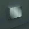 RAK Ceramics Joy Wall Hung Mirror Cabinet 100cm 3 Doors - JOYMC10003