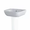Essential FUCHSIA Pedestal Basin Only 450mm Wide 1 Tap Hole - EC4006
