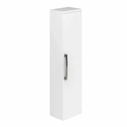 Essential NEVADA Wall Hung Column Unit 1 Door 350mm Wide White - EF307WH