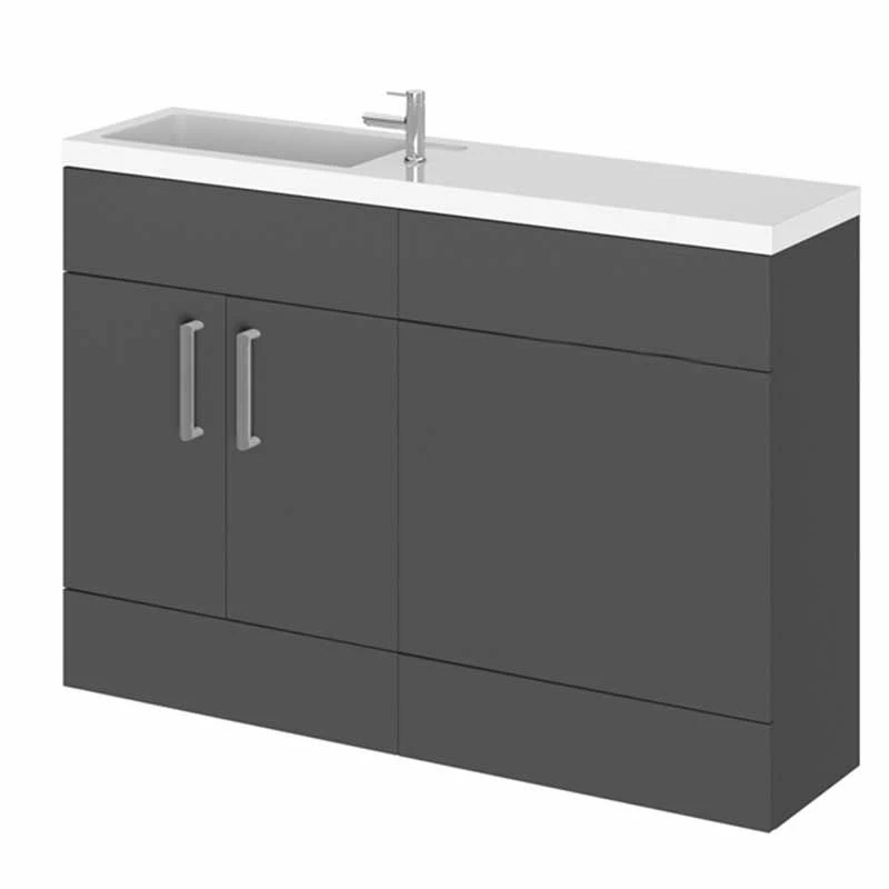 Essential NEVADA I Floor Standing Washbasin Unit + Basin Grey - EFP310GR 1 Essential NEVADA I Floor Standing Washbasin Unit + Basin Grey - EFP310GR