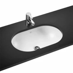 Ideal Standard Concept Oval 620mm Under Countertop Basin With Overflow - White - E502201