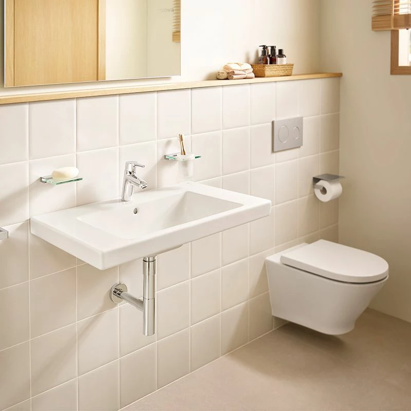Roca The Gap 460mm Wall Hung Basin 1 Tap Hole - 3270M0000 2 Roca The Gap 460mm Wall Hung Basin 1 Tap Hole - 3270M0000 - Image 2