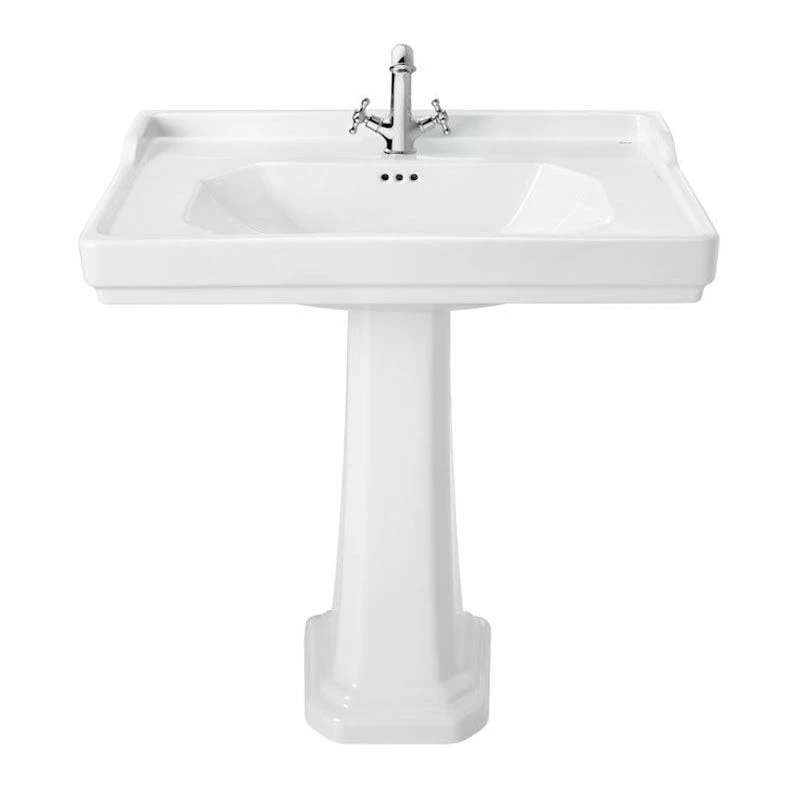 Roca Carmen 800mm Wall-Hung Basin With 1 Taphole - White - 3270A0000 2 Roca Carmen 800mm Wall-Hung Basin With 1 Taphole - White - 3270A0000 - Image 2
