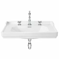 Roca Carmen 800mm Wall-Hung Basin With 3 Tapholes - White - 3270A0003