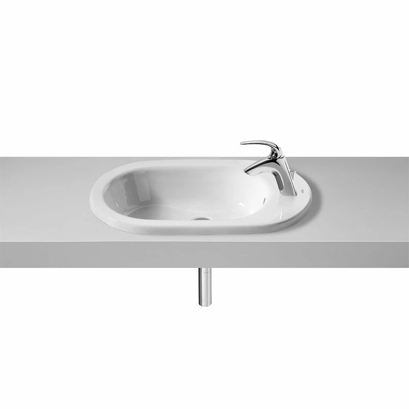 Roca MERIDIAN-N IN-Countertop Basin (1 Tap Hole) - White - 32724E000 1 Roca MERIDIAN-N IN-Countertop Basin (1 Tap Hole) - White - 32724E000