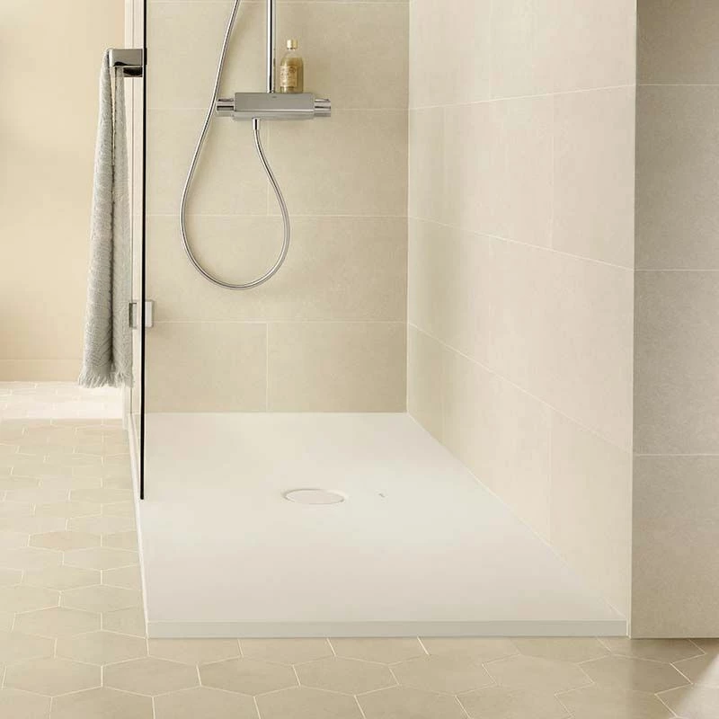 Roca Cratos 1800mm X 700mm Superslim Shower Tray With Waste - Matte White - 3740L1620 2 Roca Cratos 1800mm X 700mm Superslim Shower Tray With Waste - Matte White - 3740L1620 - Image 2