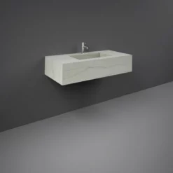 RAK Ceramics Precious 1000mm Wall Mounted Counter Wash Basin With 0th In Macaubus - PRECT10347101A0