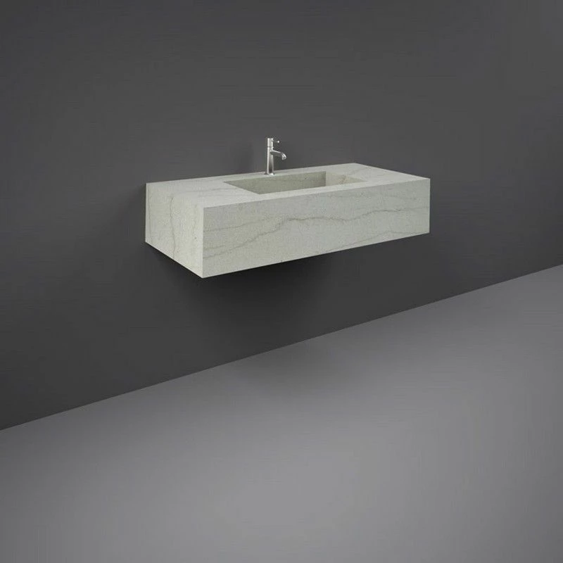 RAK Ceramics Precious 1000mm Wall Mounted Counter Wash Basin With 0th In Macaubus - PRECT10347101A0 1 RAK Ceramics Precious 1000mm Wall Mounted Counter Wash Basin With 0th In Macaubus - PRECT10347101A0