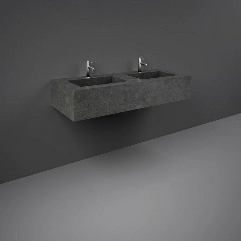 RAK Ceramics Precious 1200mm Wall Mounted Counter Wash Basin With 0th In Behind Grey - PRECT12347104A0 1 RAK Ceramics Precious 1200mm Wall Mounted Counter Wash Basin With 0th In Behind Grey - PRECT12347104A0