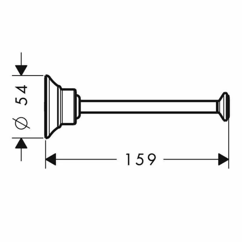 Axor Montreux Toilet Roll Holder Without Cover - Stainless Steel Optic - 42028800 2 Axor Montreux Toilet Roll Holder Without Cover - Stainless Steel Optic - 42028800 - Image 2