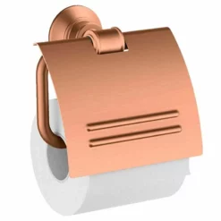 Axor Montreux Toilet Roll Holder With Cover - Brushed Bronze - 42036140