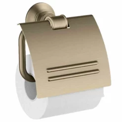 Axor Montreux Toilet Roll Holder With Cover - Brushed Nickel - 42036820
