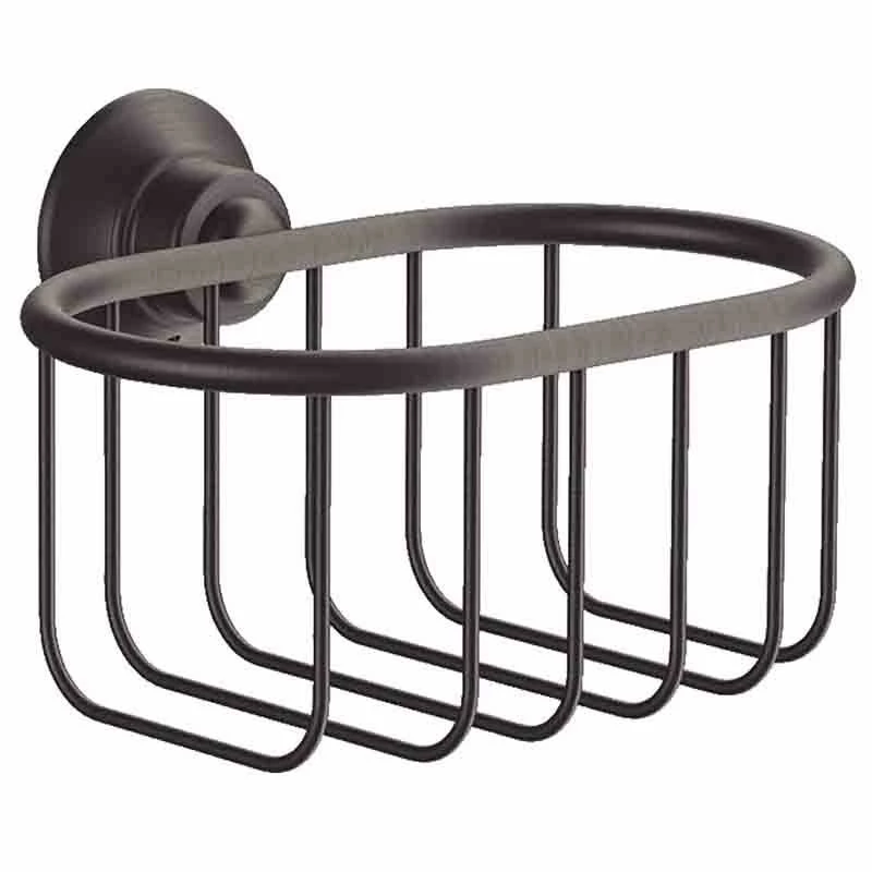 Axor Montreux Wall-Mounted Corner Basket 160x101mm - Brushed Black Chrome - 42065340 1 Axor Montreux Wall-Mounted Corner Basket 160x101mm - Brushed Black Chrome - 42065340
