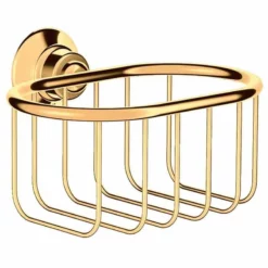 Axor Montreux Wall-Mounted Corner Basket 160x101mm - Polished Gold Optic - 42065990