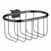 Axor Montreux Wall-Mounted Corner Basket 160x83mm - Polished Black Chrome - 42066330