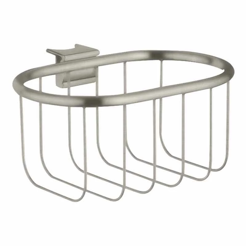 Axor Montreux Wall-Mounted Corner Basket 160x83mm - Stainless Steel Optic - 42066800 1 Axor Montreux Wall-Mounted Corner Basket 160x83mm - Stainless Steel Optic - 42066800