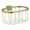 Axor Montreux Wall-Mounted Corner Basket 160x83mm - Brushed Brass - 42066950