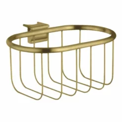 Axor Montreux Wall-Mounted Corner Basket 160x83mm - Brushed Brass - 42066950