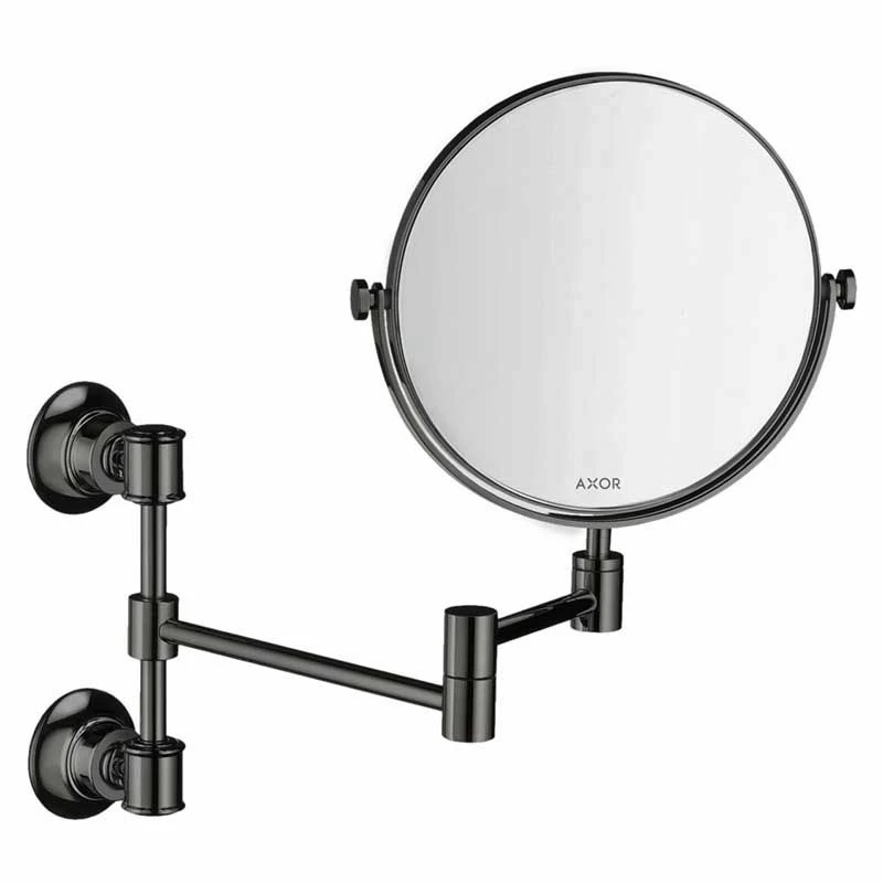 Axor Montreux Shaving Mirror - Polished Black Chrome - 42090330 1 Axor Montreux Shaving Mirror - Polished Black Chrome - 42090330