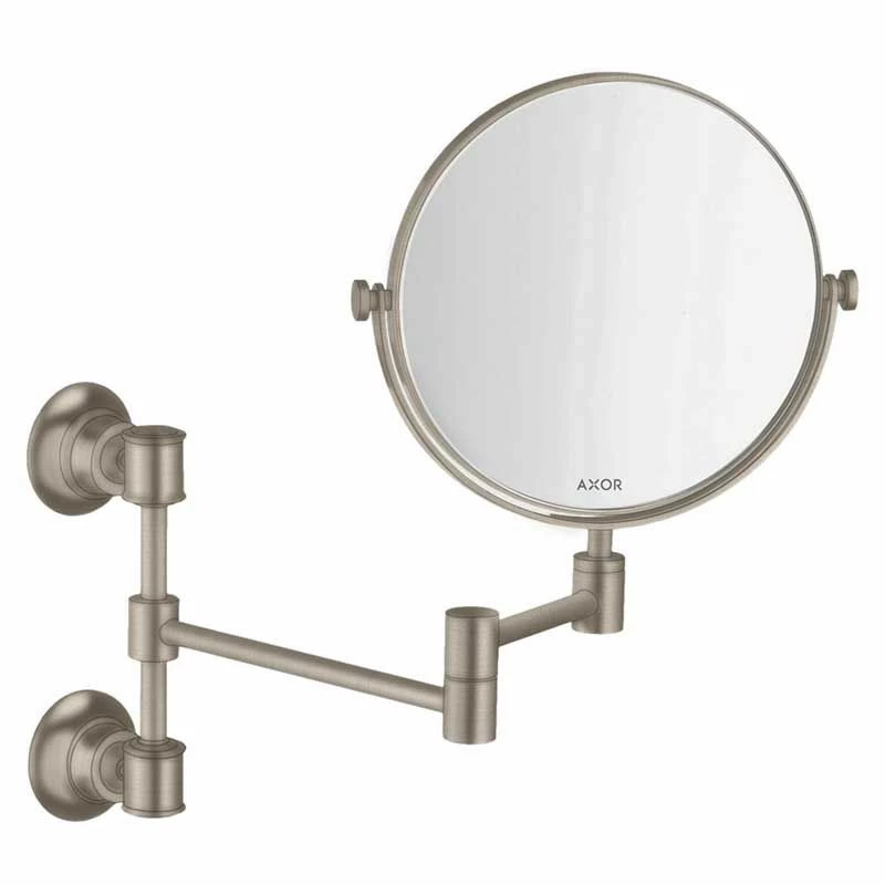 Axor Montreux Shaving Mirror - Brushed Nickel - 42090820 1 Axor Montreux Shaving Mirror - Brushed Nickel - 42090820