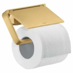 Axor Universal Accessories Toilet Roll Holder With Cover - Brushed Gold Optic - 42836250