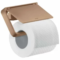 Axor Universal Accessories Toilet Roll Holder With Cover - Brushed Red Gold - 42836310