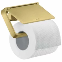 Axor Universal Accessories Toilet Roll Holder With Cover - Brushed Brass - 42858000