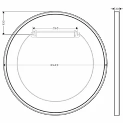 Axor Universal Circular Wall Mirror - Matt Black - 42848670 5 Axor Universal Circular Wall Mirror - Matt Black - 42848670 -IDEAL STANDARD Shop 4 2 42848670 2