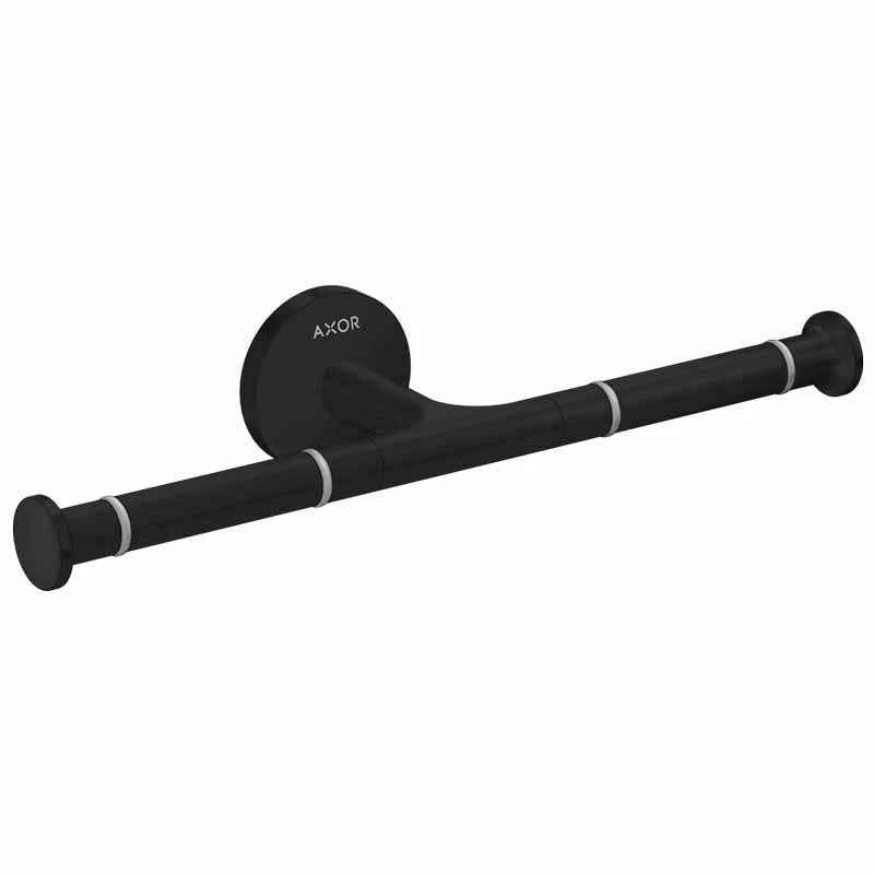 Axor Universal Circular Toilet Paper Holder Double - Matt Black - 42857670 1 Axor Universal Circular Toilet Paper Holder Double - Matt Black - 42857670