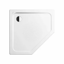 Kaldewei Cornezza 900x900mm Pentagonal Shower Tray With Anti-Slip - Alpine White - 459130000001