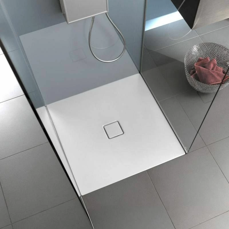 Kaldewei Conoflat 783-1 Square Shower Tray With Secure Plus 900 X 900mm - Matt White - 465300012711 2 Kaldewei Conoflat 783-1 Square Shower Tray With Secure Plus 900 X 900mm - Matt White - 465300012711 - Image 2