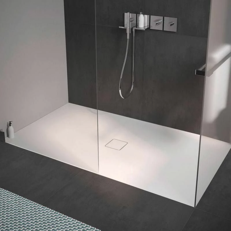 Kaldewei Conoflat 865-1 Shower Tray With Secure Plus 1800 X 800mm - Matt White - 468200012711 2 Kaldewei Conoflat 865-1 Shower Tray With Secure Plus 1800 X 800mm - Matt White - 468200012711 - Image 2