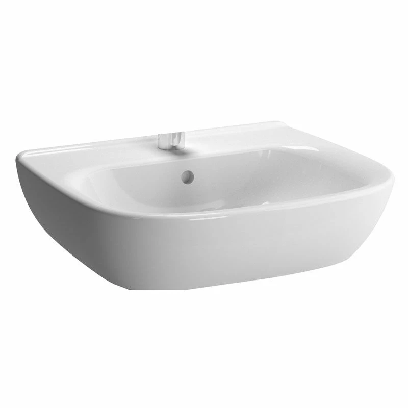 Vitra Zentrum 55cm Basin One Tap Hole - Basin Only - 7277L003-0001 1 Vitra Zentrum 55cm Basin One Tap Hole - Basin Only - 7277L003-0001