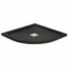 April Waifer Quadrant Slate Effect Shower Tray 900mm - Black - 586/999