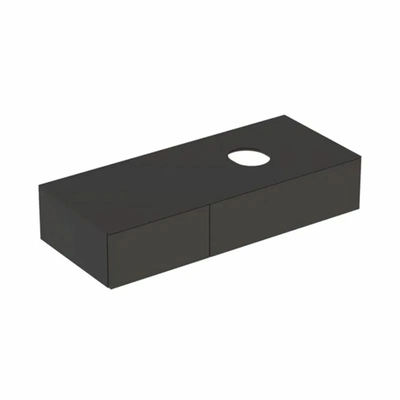Geberit Variform 1200mm Cabinet For Lay-On Washbasin 2 Drawers Shelf Surface & Trap - Lava - 501.172.00.1 1 Geberit Variform 1200mm Cabinet For Lay-On Washbasin 2 Drawers Shelf Surface & Trap - Lava - 501.172.00.1