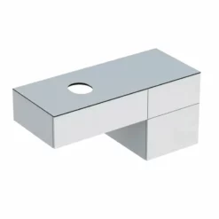 Geberit Variform 1200mm Cabinet For Lay-On Washbasin 3 Drawers Shelf Surface & Trap - White - 501.183.00.1