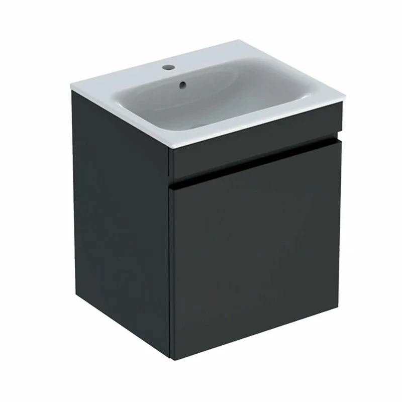 Geberit Renova Plan 550mm Slim Rim Vanity Basin & Basin Unit - Lava - 501.914.JK.1 1 Geberit Renova Plan 550mm Slim Rim Vanity Basin & Basin Unit - Lava - 501.914.JK.1